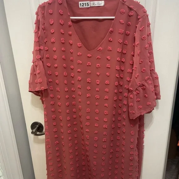 Fashian Collection Rose V-Neck Dress - Picture 4 of 10